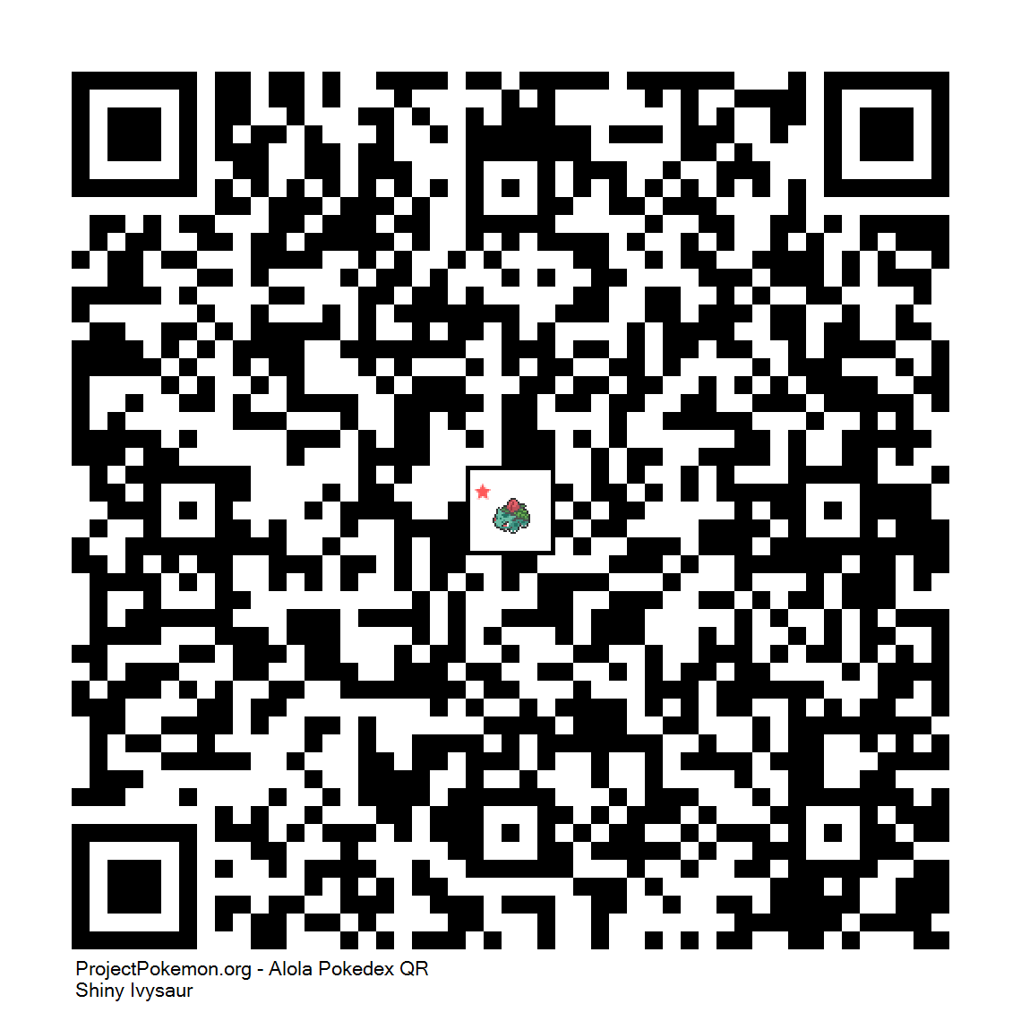 Cdigo QR de Ivysaur variocolor